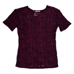 Vintage Victoria’s Secret Purple Lace Top